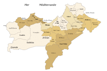 350px Oran communes de la wilaya